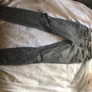 Gray High Waisted Jeans